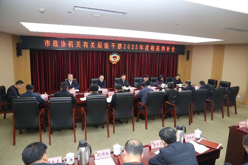武汉市政协召开机关有关局级干部2025年度检视剖析会