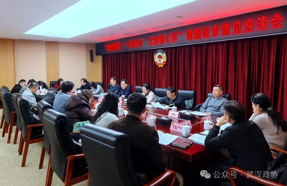 武汉市政协召开“加快建设‘一桥两山’文旅核心区”课题征求意见座谈会